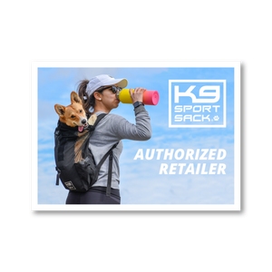 K9 Sport Sack Authorized Retailer Window Cling (7"x5")